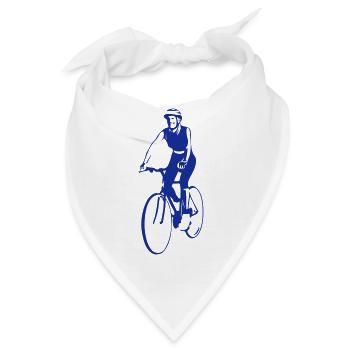 BICYCLE | Velo | Fahrrad   - Bandana - Weiß - Vorne