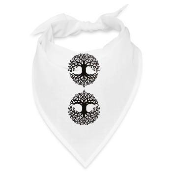  Lebensbaum-Infinity - Ornament Lebensbaum - Bandana - Weiß - Vorne