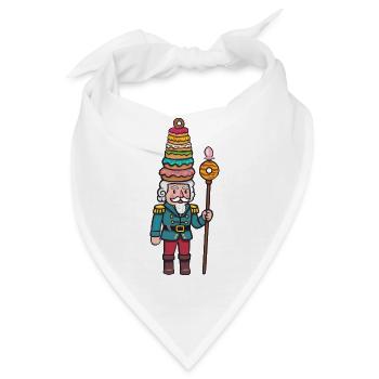 Donut-Cracker Nussknacker - Bandana - Weiß - Vorne