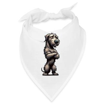 Irischer Wolfshund Wolfshundbesitzer Wolfshundfan - Bandana - Weiß - Vorne