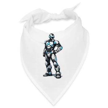 roboter - Bandana - Weiß - Vorne