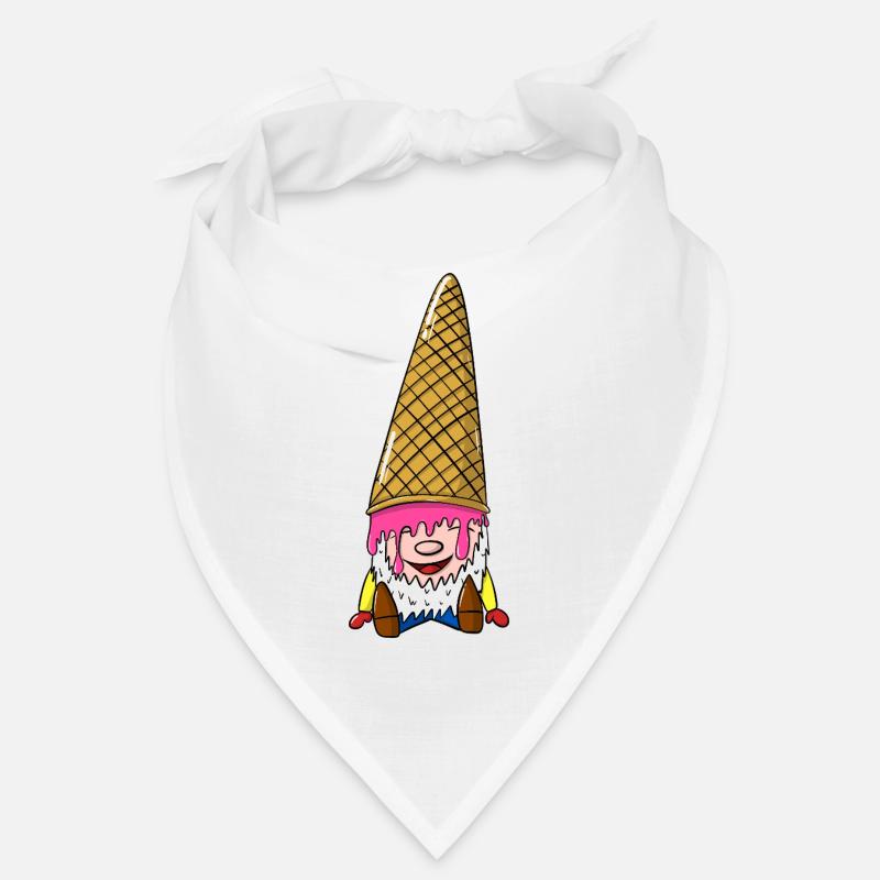 Zwerg mit Eiswaffel - Wichtel mit Eis Bandana