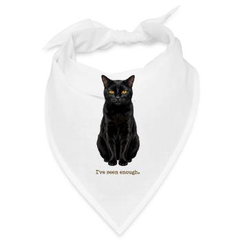 Ich habe genug Katze gesehen - Bandana - Weiß - Vorne