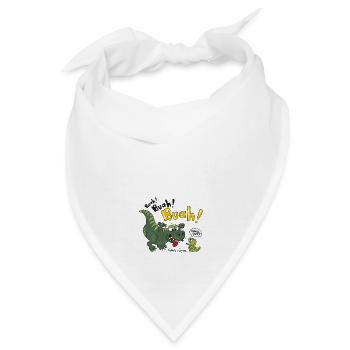 "Chill out" Dino - Bandana - Weiß - Vorne