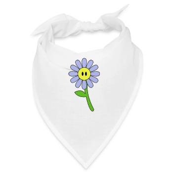 Süße Blume Design - Bandana - Weiß - Vorne