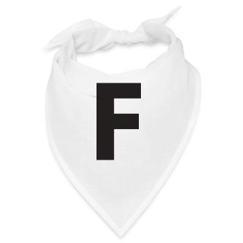 F - Bandana - Weiß - Vorne