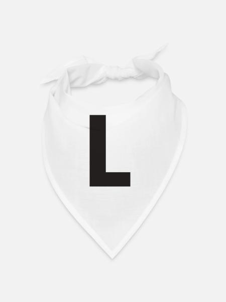 L - Bandana - white