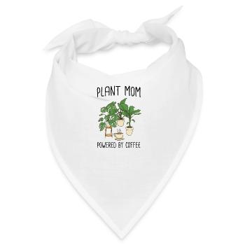Pflanzen Mama Kaffee | Zimmerpflanzen Geschenkidee - Bandana - Weiß - Vorne