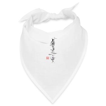 Geisha Reflexion - Bandana - Weiß - Vorne