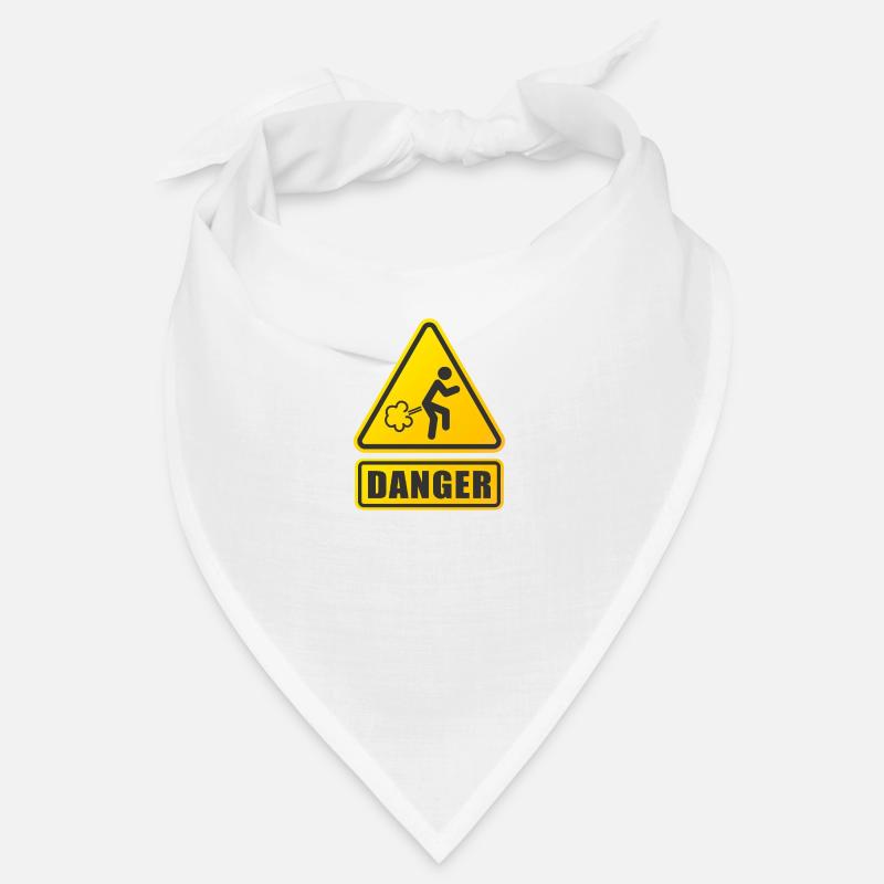 Danger de pet - Bandana - blanc
