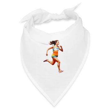 Runner Girl - Bandana - Weiß - Vorne