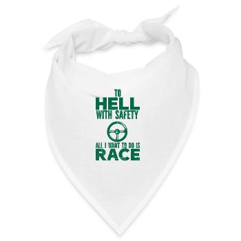Auto Oldtimer Racing Autoliebhaber Auto-Veteranen - Bandana - Weiß - Vorne