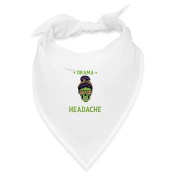 Du riechst nach Drama und Kopfschmerz lustigem Zit - Bandana - Weiß - Vorne