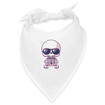 Zombie Halloween Skelett Cool - Bandana - Weiß - Vorne