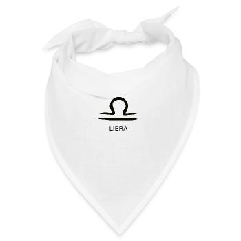 LIBRA | Waage simple - Bandana - Weiß - Vorne