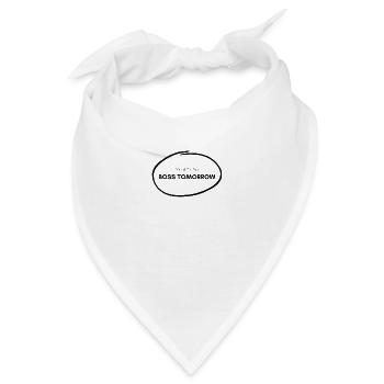 Nerd Today Boss Tomorrow - Bandana - Weiß - Vorne