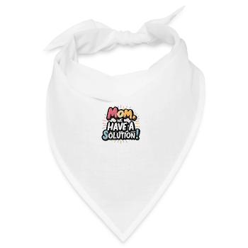 Mama, wir haben eine Lösung - Bandana - Weiß - Vorne