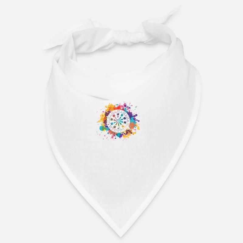Colorful splashes - dartboard - Bandana