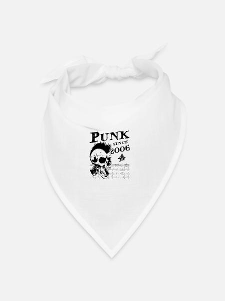 18 Jahre alt und immer noch Punk, Punks nicht tot, Punk - Bandana - Weiß