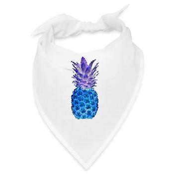 ANANAS MOSAIK night - Bandana - Weiß - Vorne