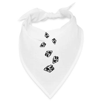 Gold Silhouette icon - Bandana - Weiß - Vorne