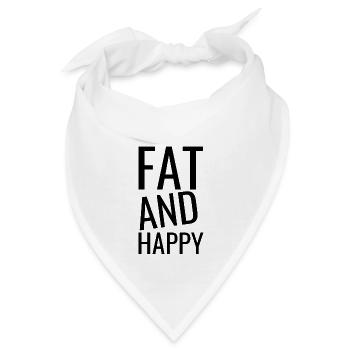 Niedliche und lustige Body Positivity Zitate - Bandana - Weiß - Vorne