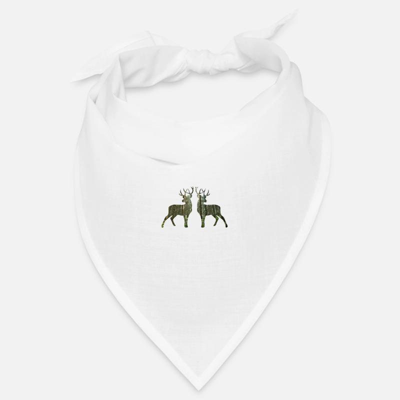 Collage deer "Deer in the Mirror" Bandana
