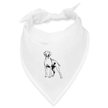 Rhodesian Ridgeback Geschenke RR Hundeliebhaber - Bandana - Weiß - Vorne