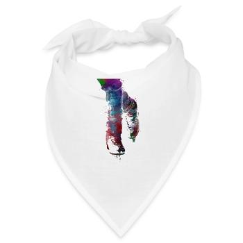 Figuren skating #skating #figureskating #sport - Bandana - Weiß - Vorne