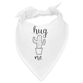 Kaktus hug me - Bandana - Weiß - Vorne