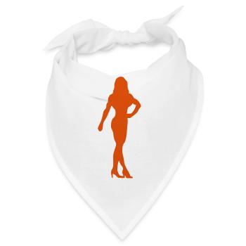 fitness10 Bodybuilding-Frau Frau - Bandana - Weiß - Vorne