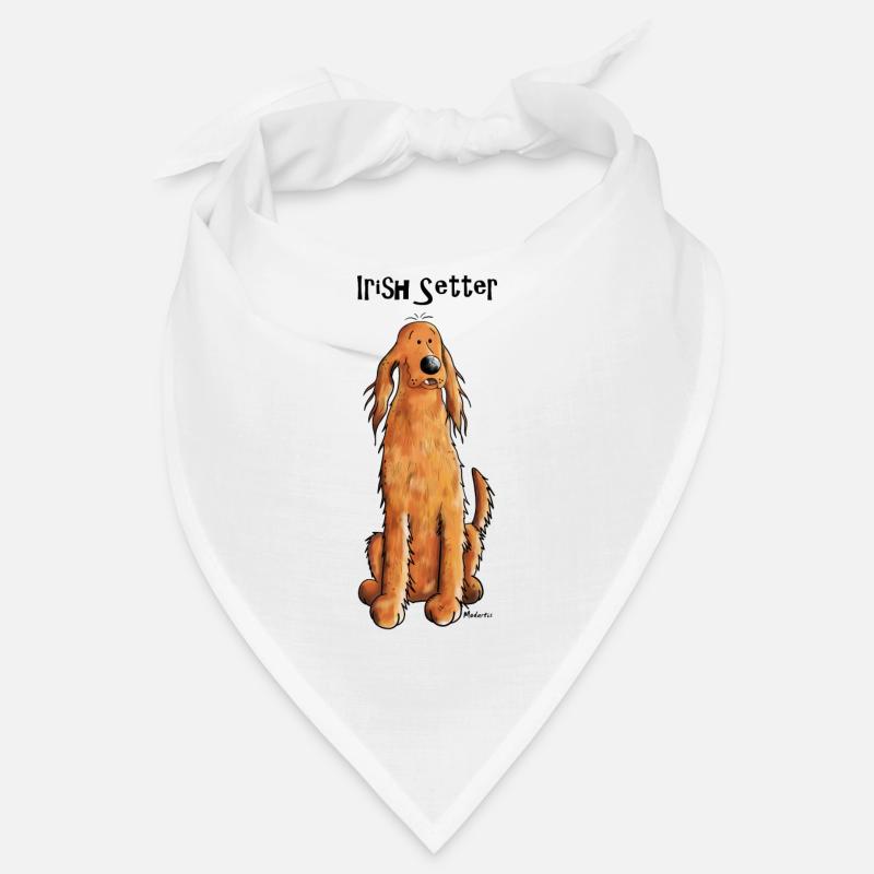 Mignon Irish Setter - Bandana - blanc