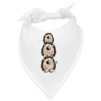 Igel Turm - Bandana - Weiß - Vorne