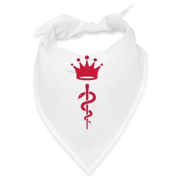 Arzt / Medizin / Geburtshelfer / Geburtshilfe - Bandana - Weiß - Vorne