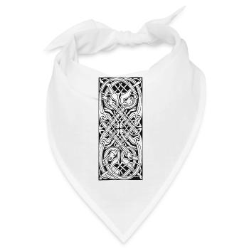 Keltisches Symbol 163 - Bandana - Weiß - Vorne