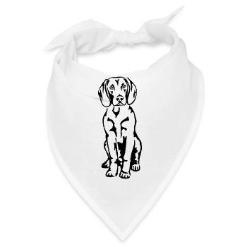 Bayrischer Gebirgsschweisshund - Bandana - Weiß - Vorne