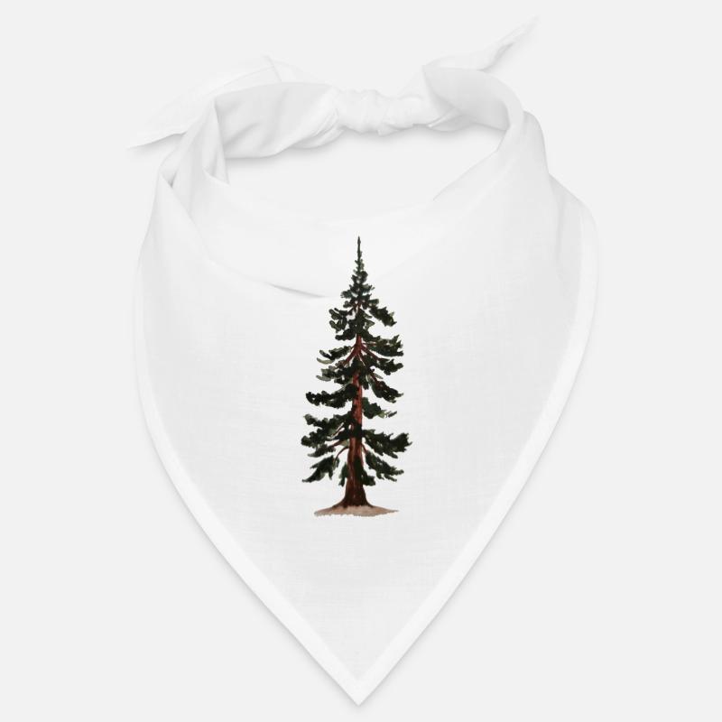 Baum - Bandana - Weiß