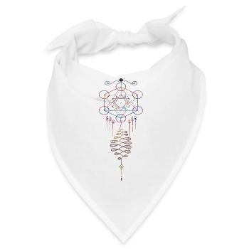Unalome Magie - Bandana - Weiß - Vorne