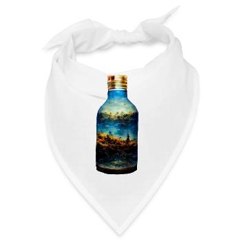 Eine Welt in einer Flasche - Bandana - Weiß - Vorne
