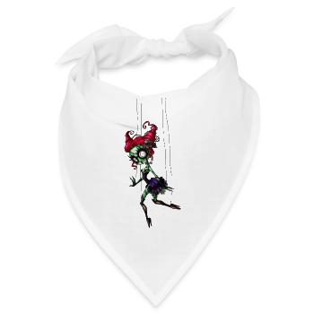 Fäden Puppe in Lila - Bandana - Weiß - Vorne