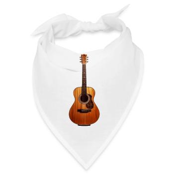 Gitarre - Bandana - Weiß - Vorne