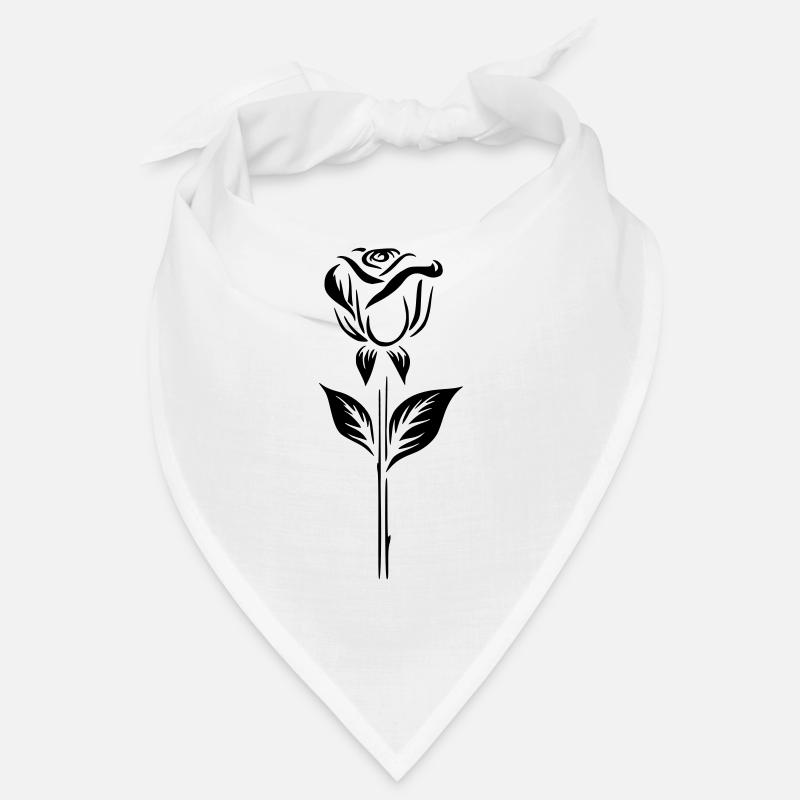 Einfaches Rosen-Logo-Design Bandana