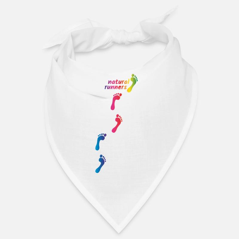 Rainbow Footprints - marcher pieds nus dans la vie - Bandana - blanc