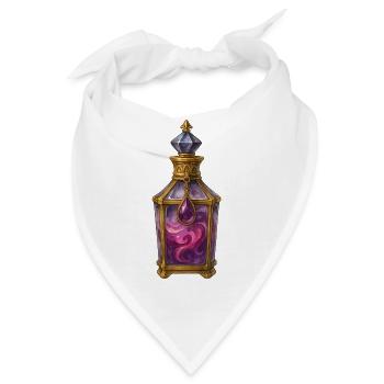 Purpur Zaubertrank Halloween Hexentrank Fantasy - Bandana - Weiß - Vorne