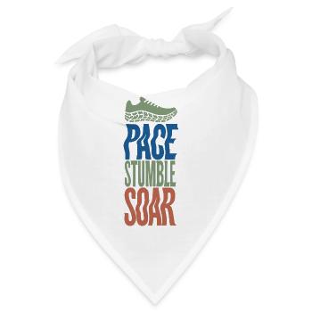 Pace Stumble Soar – Motiviertes Rennen - Bandana - Weiß - Vorne