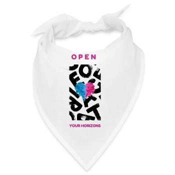 Open your Horizon - Bandana - Weiß - Vorne