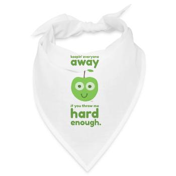 one apple a day. drôlig. - Bandana - Weiß - Vorne