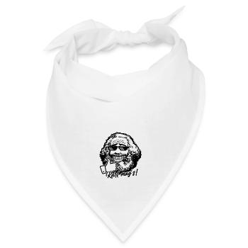 Karl Marx mag's (einfarbig) - Bandana - Weiß - Vorne