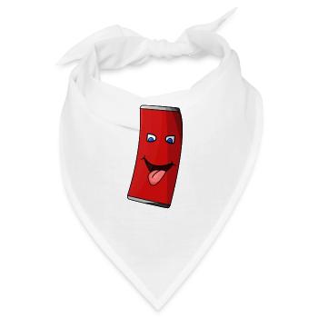 Cola Dose Zunge raus! Cola can toungue out! - Bandana - Weiß - Vorne