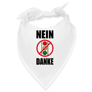 ampel nein danke - Bandana - Weiß - Vorne